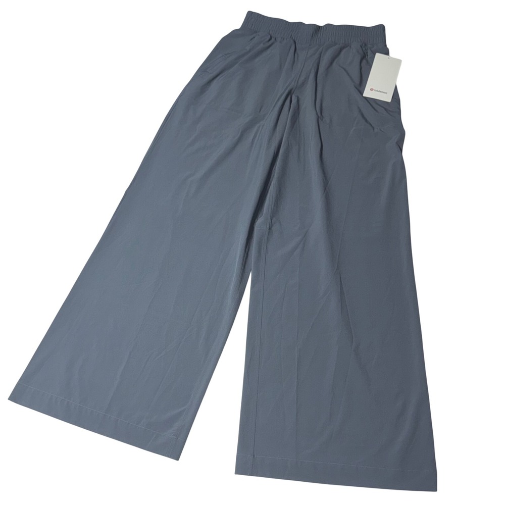 Lululemon Swift Wide-Leg Mid-Rise Pant Size 6 Grey LW5FFBS Relaxed Fit NWT 128$